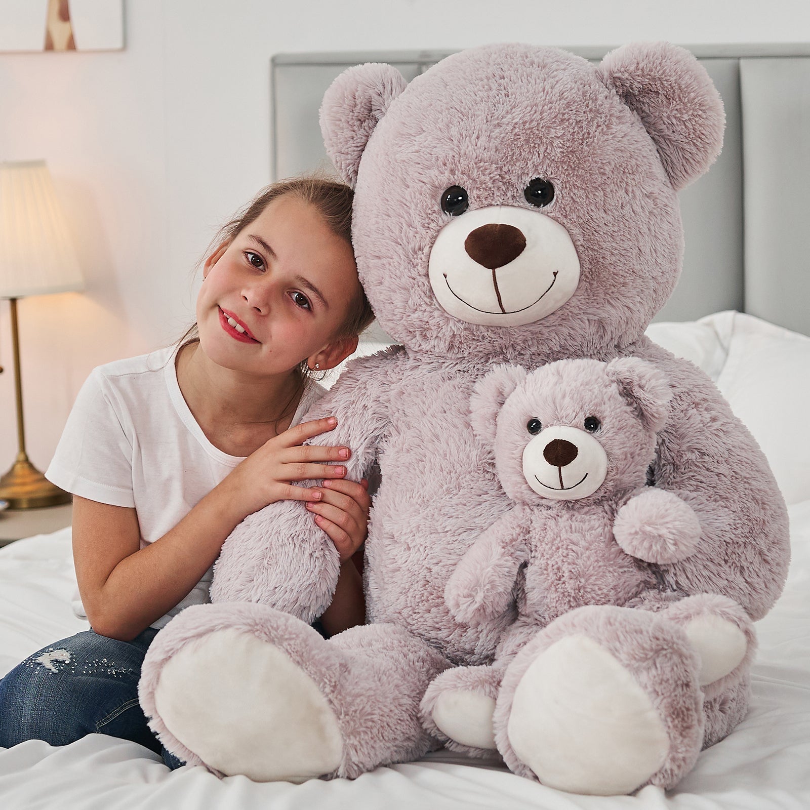 Giant Mommy Bear and Baby Stuffed Animal Toy, 39 Inches