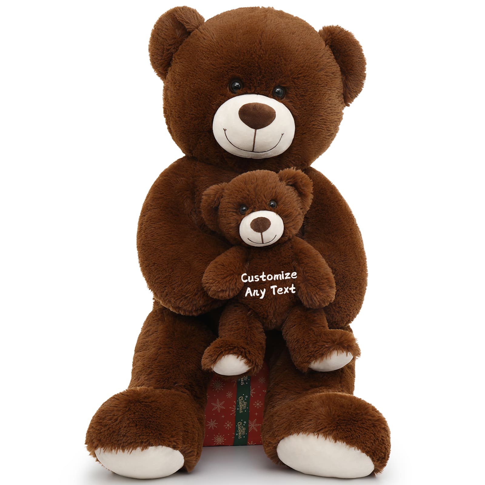 Custom Teddy Bear Plush Toy with Custom Text, 39 Inches