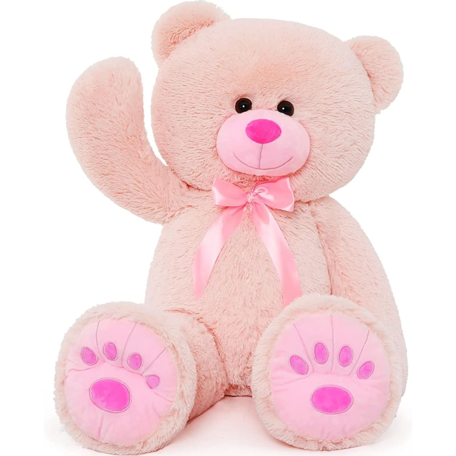 Ours en peluche rose géant, 35,4 pouces