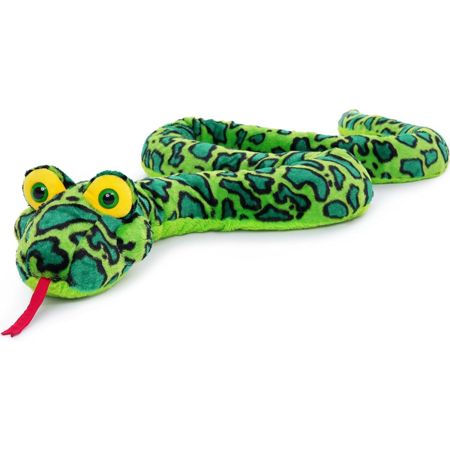 Giant Python Long Snake Plush Toy, Green, 98 Inches