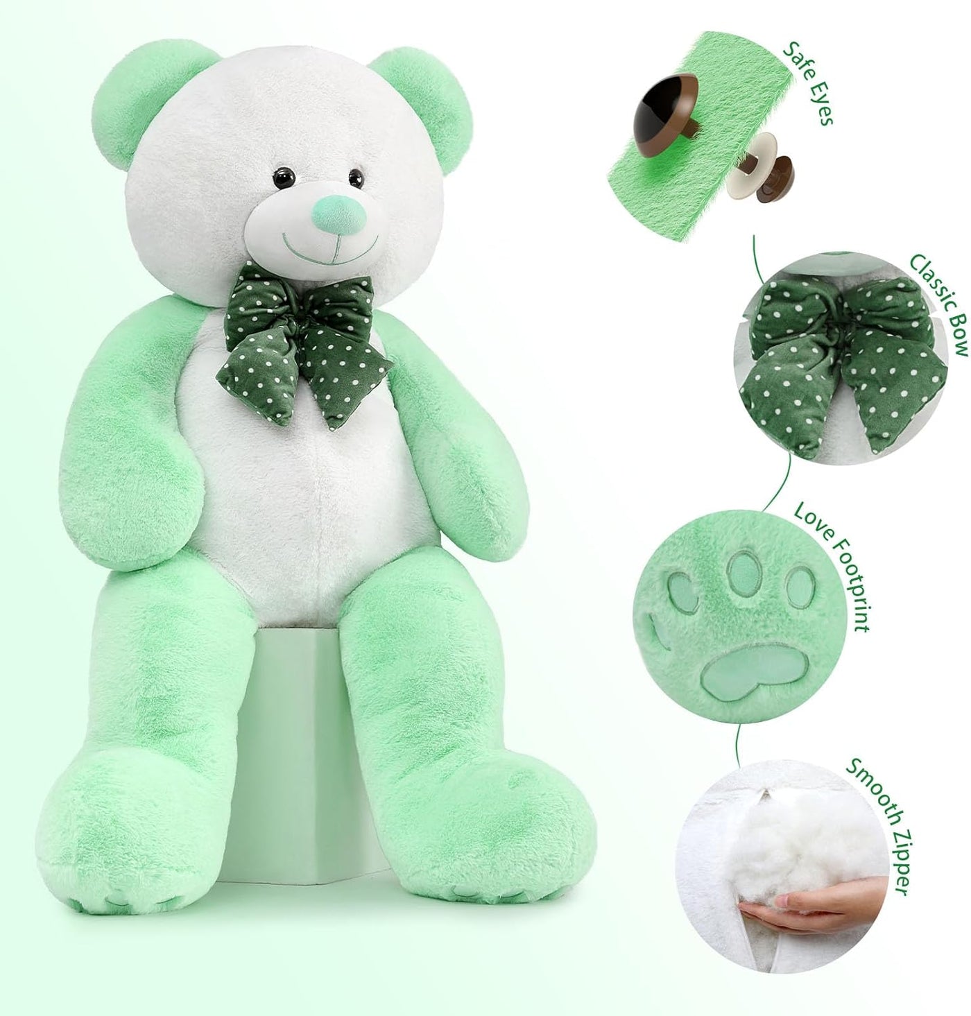 Giant Splicing Teddy Bear Plush Toy, 47 Inches