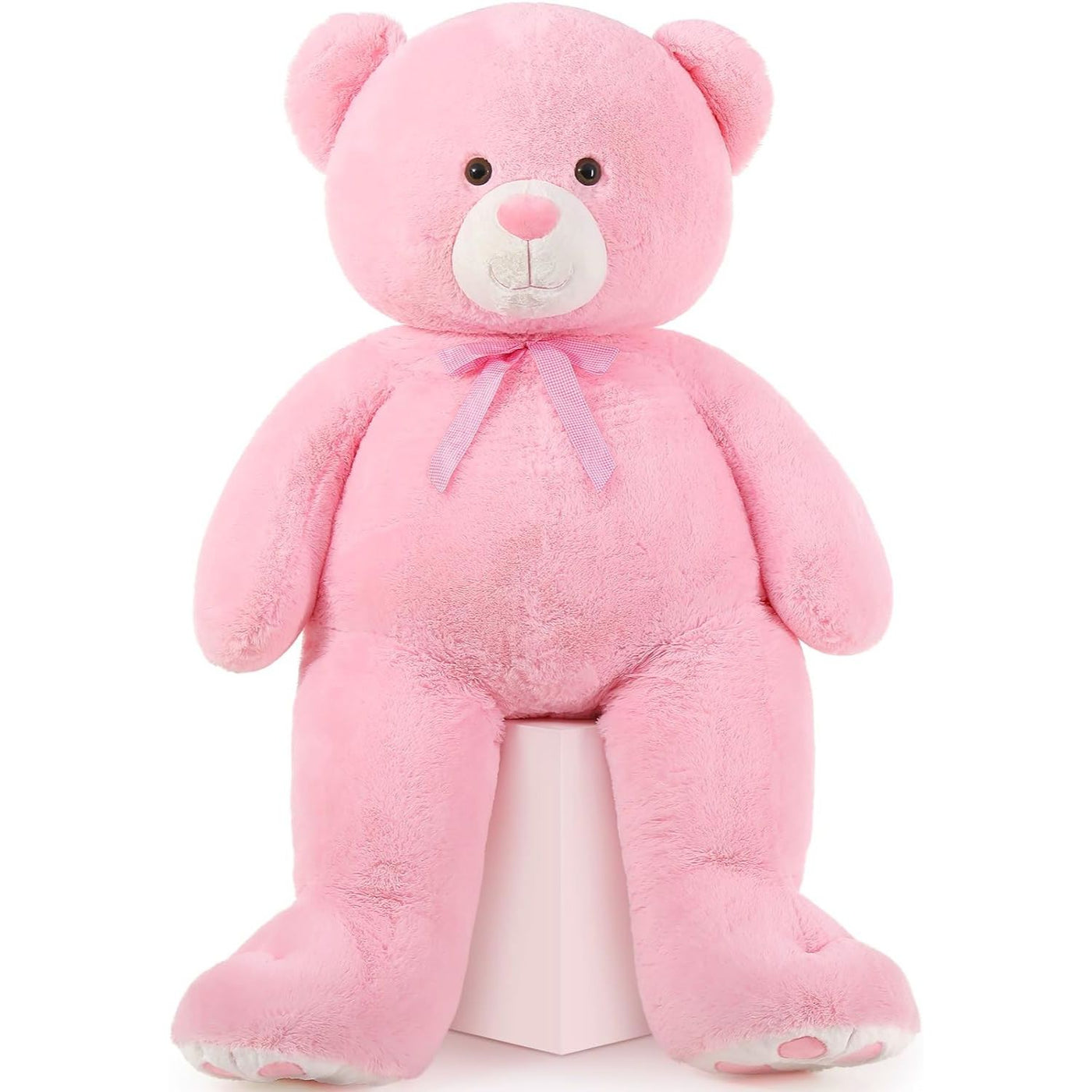 Giant Teddy Bear Plush Toy, Pink, 43/55 Inches - MorisMos Stuffed Animals
