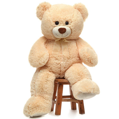 Giant Teddy Bear Plush Toy, Beige, 35.4/51 Inches - MorisMos Stuffed Animals