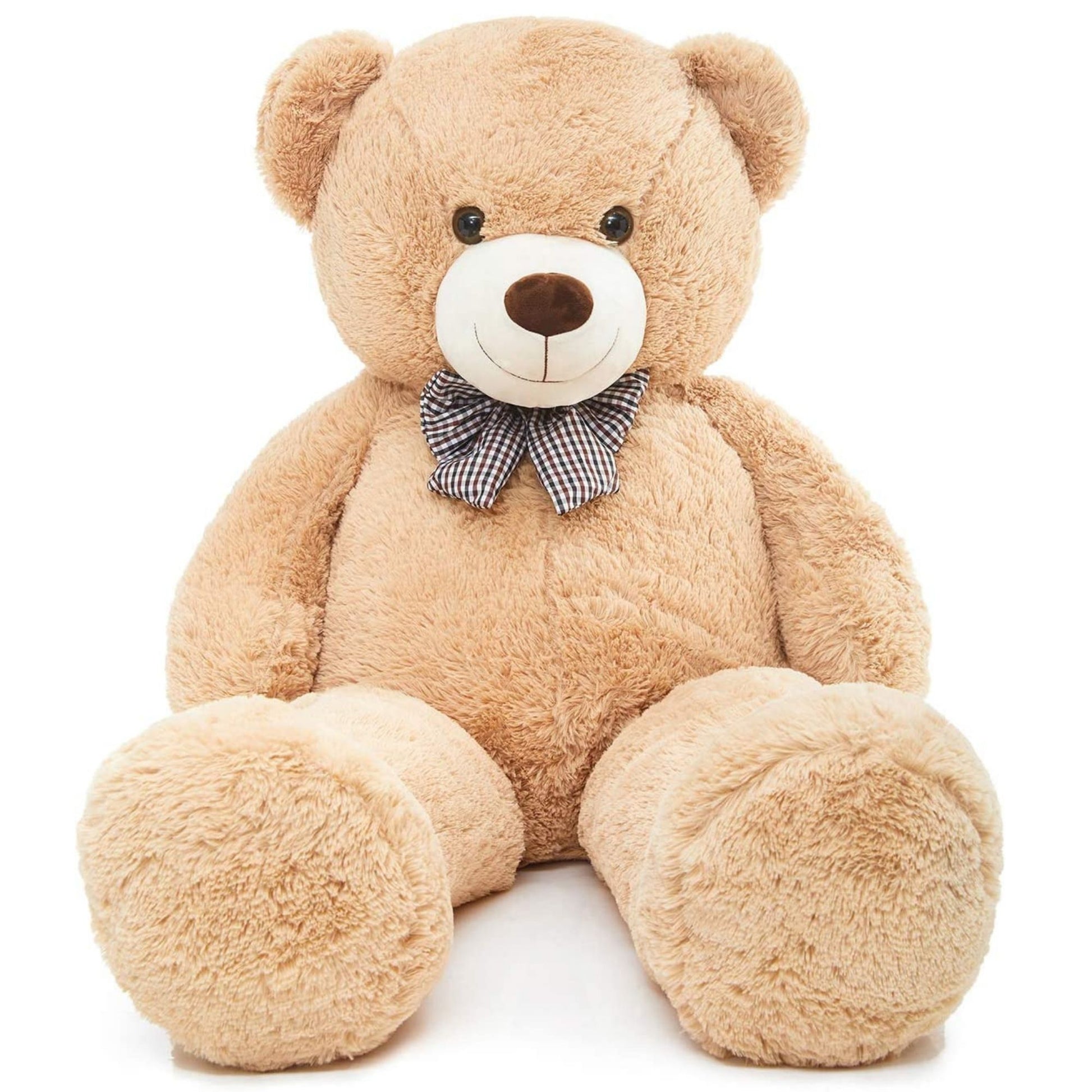 Giant Teddy Bear Stuffed Toy, Light Brown, 47/55/59/70.86 Inches