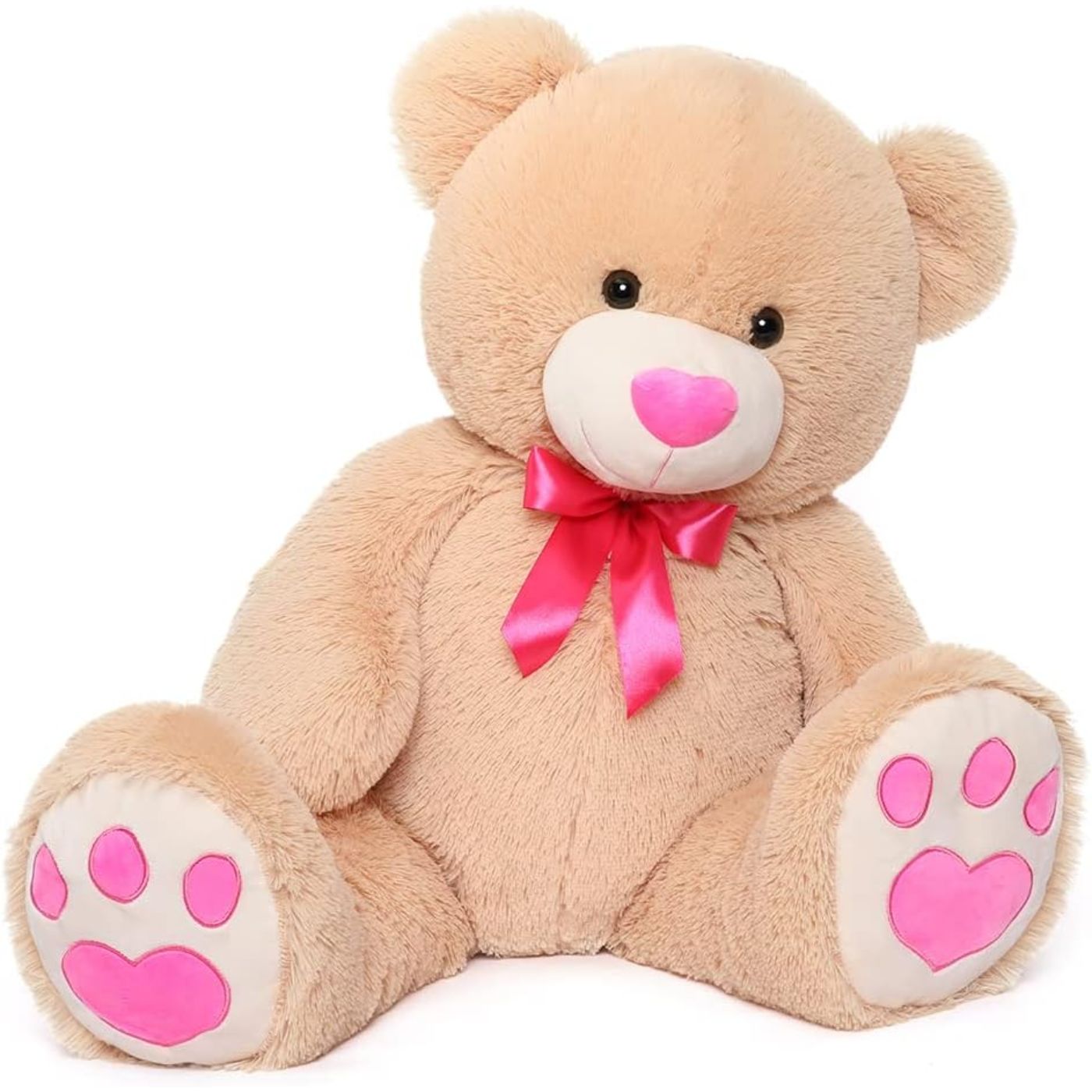 Giant Teddy Bear Stuffed Toy, Light Brown, 36 Inches