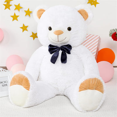 Giant Teddy Bear Stuffed Toy, White, 42 Inches