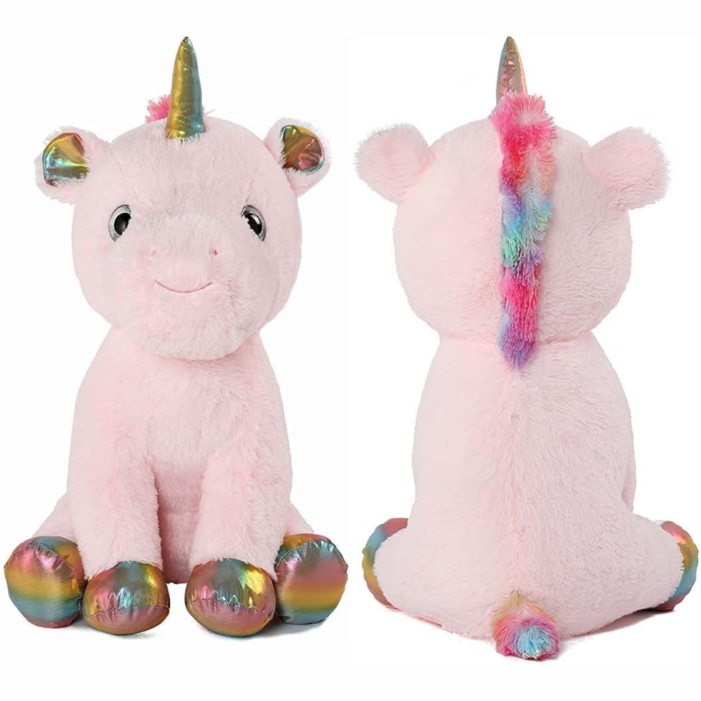 Giant Unicorn Stuffed Toy, Pink, 24 Inches