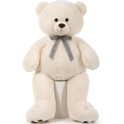 Giant Teddy Bear Plush Toy, White, 43/55 Inches - MorisMos Stuffed Animals