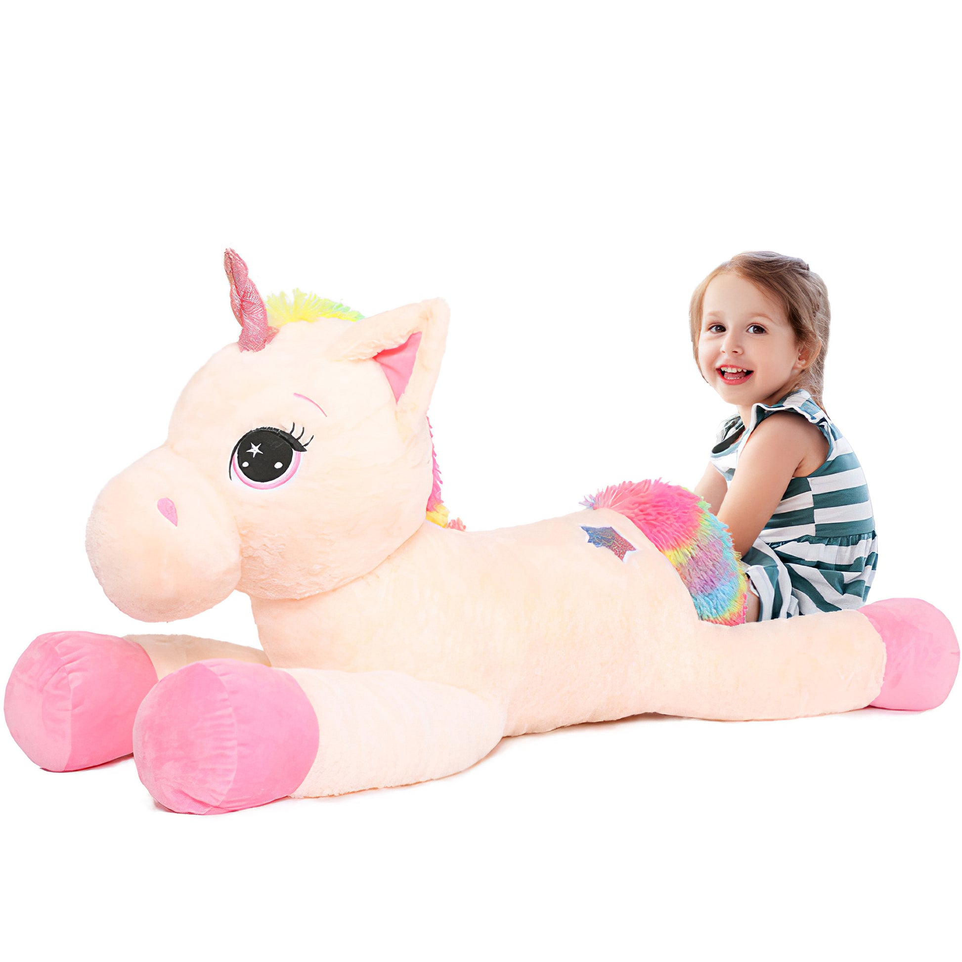 Jouet en peluche licorne géante MorisMos