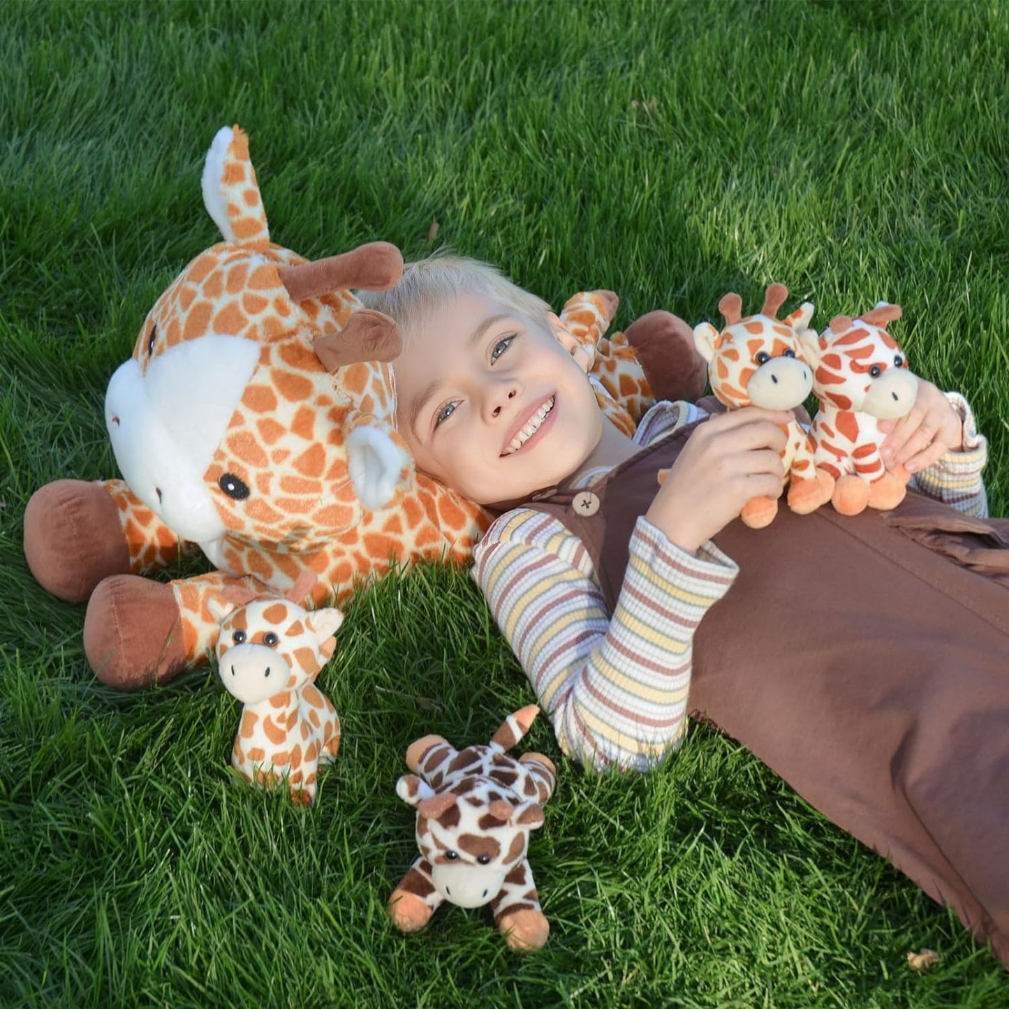 Giraffe Plush Toys Jungle Stuffed Animals, 22 Inches - MorisMos Jungle Plush toys Forest Stuffed Animals
