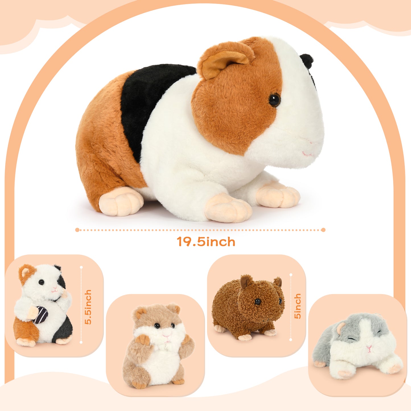 Guinea Pig Stuffed Animals, 19.68 Inches - MorisMos Plush Toys - Free Shipping