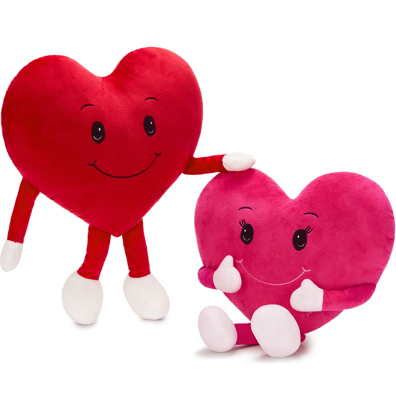 Red Heart Plush Pillow Love Pillow Cushion, 10 Inches