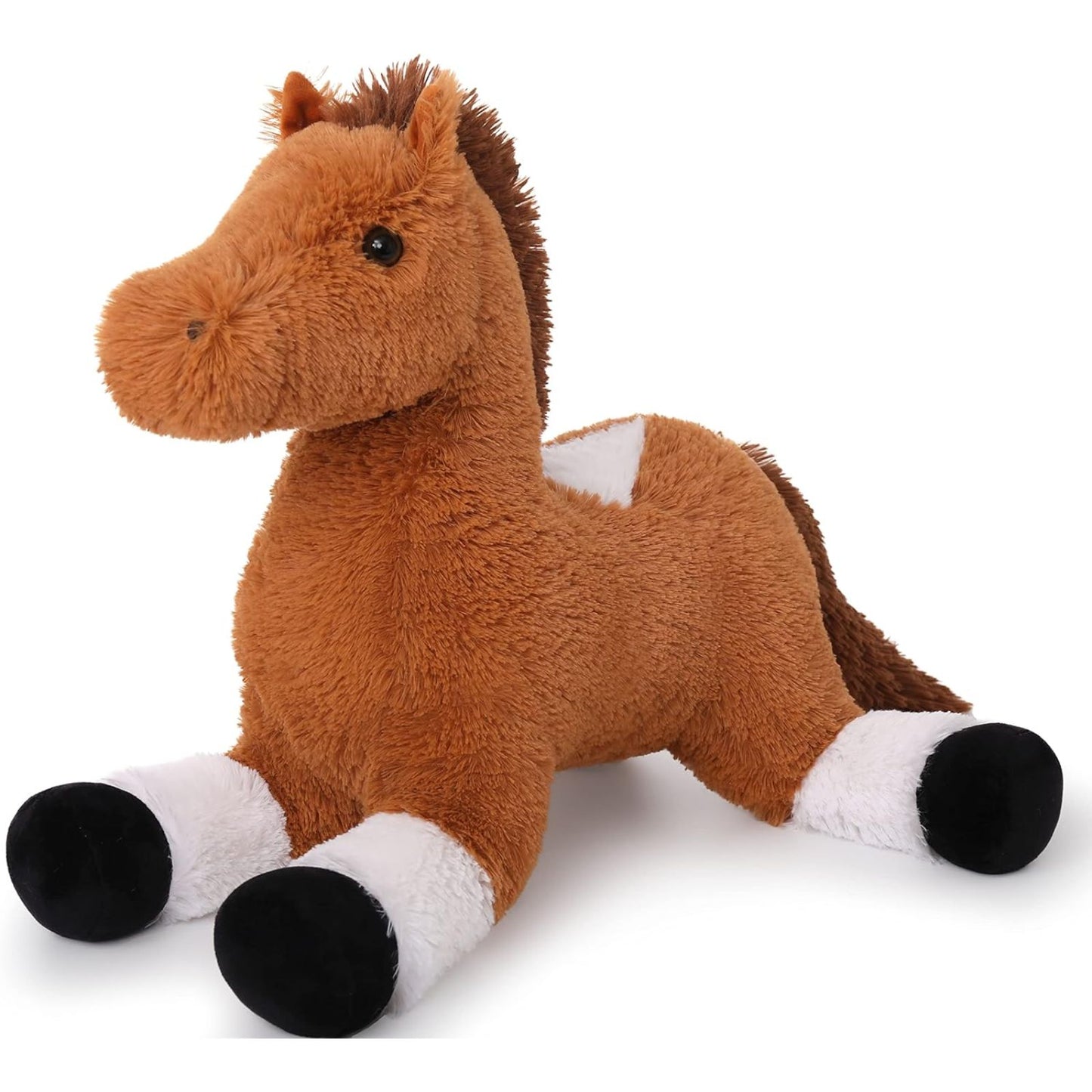 Horse Stuffed Toy, Brown, 20 Inches - MorisMos Stuffed Animals