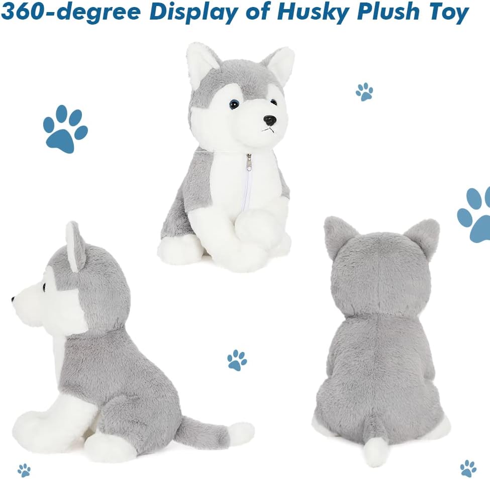 Husky Plush Toys Dog Stuffed Animals, 16 Inches