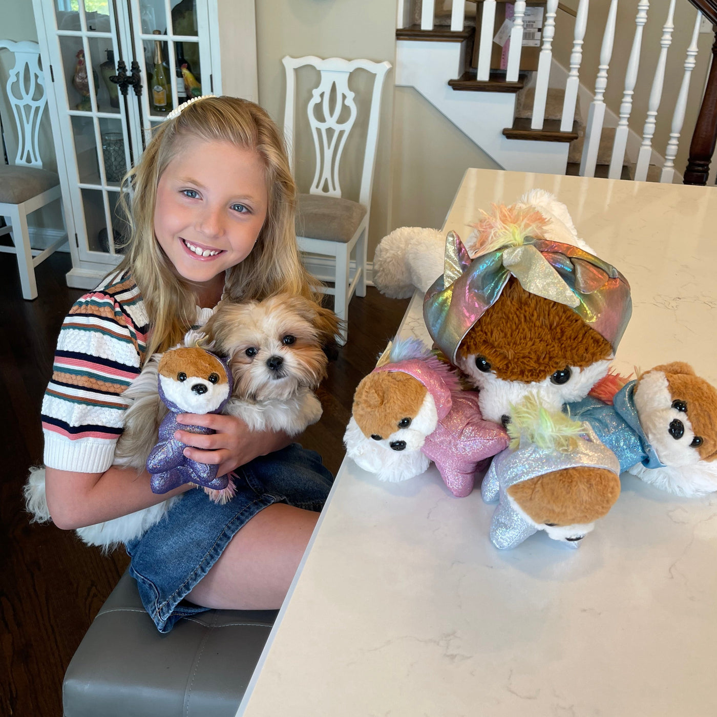 Mommy Dog Stuffed Animal Toy Set, 26 Inches