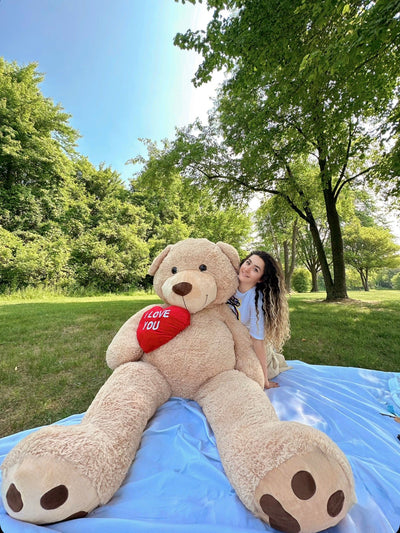 MorisMos Riesen-Teddybär-Kuscheltiere, braun, 6 Fuß