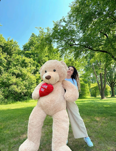 MorisMos Giant Teddy Bear Stuffed Animals, Brown, 6 ft