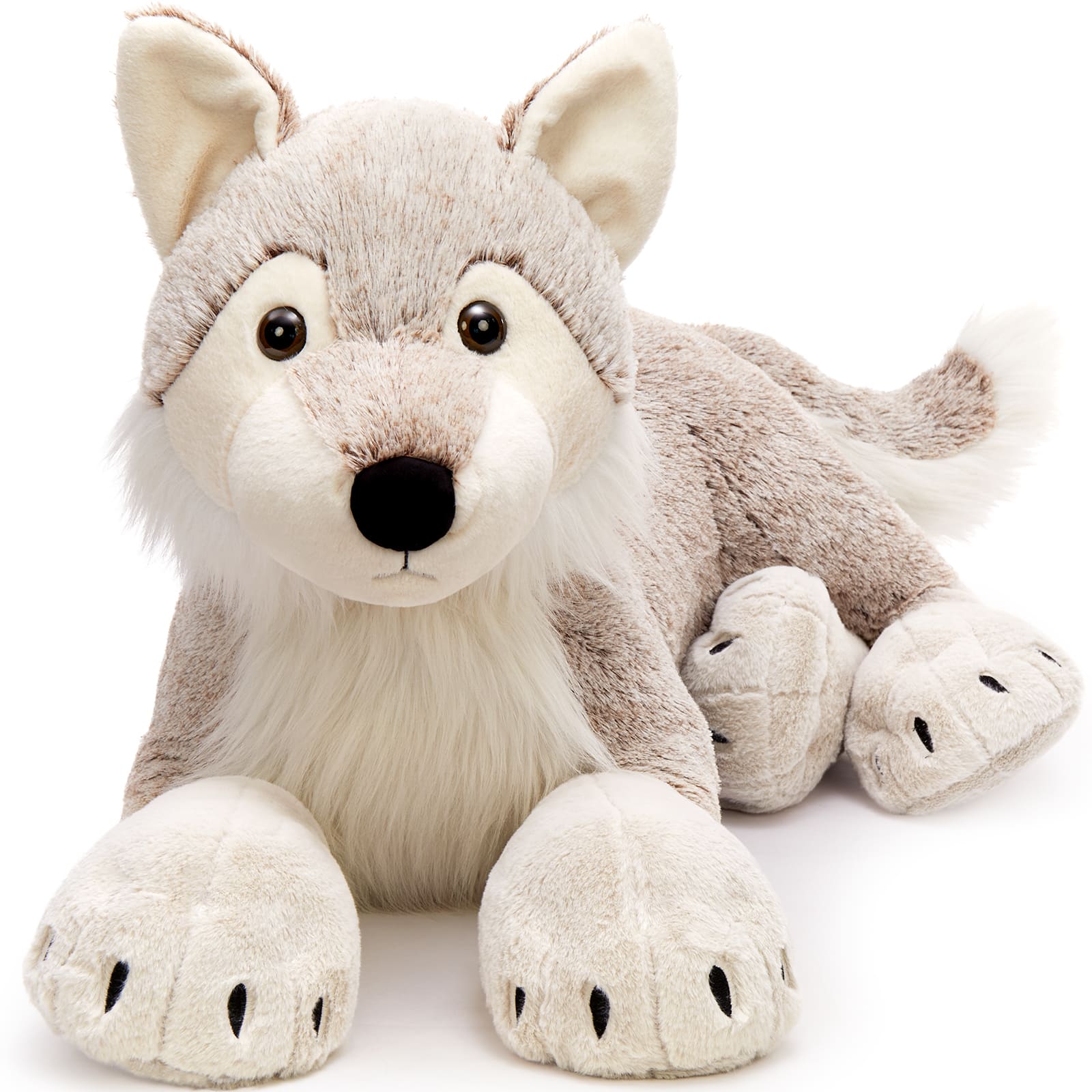 Giant Wolf Stuffed Animals Safari Plush Toys, 47.24 Inches