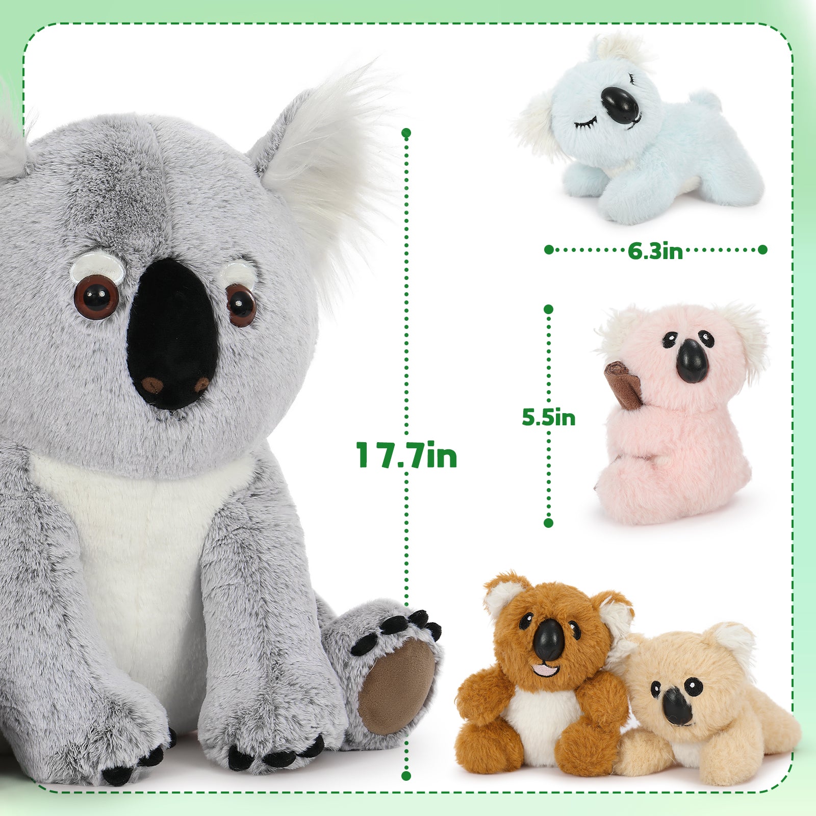 Koala Stuffed Animals Koala Plush Toys, 17.7 Inches