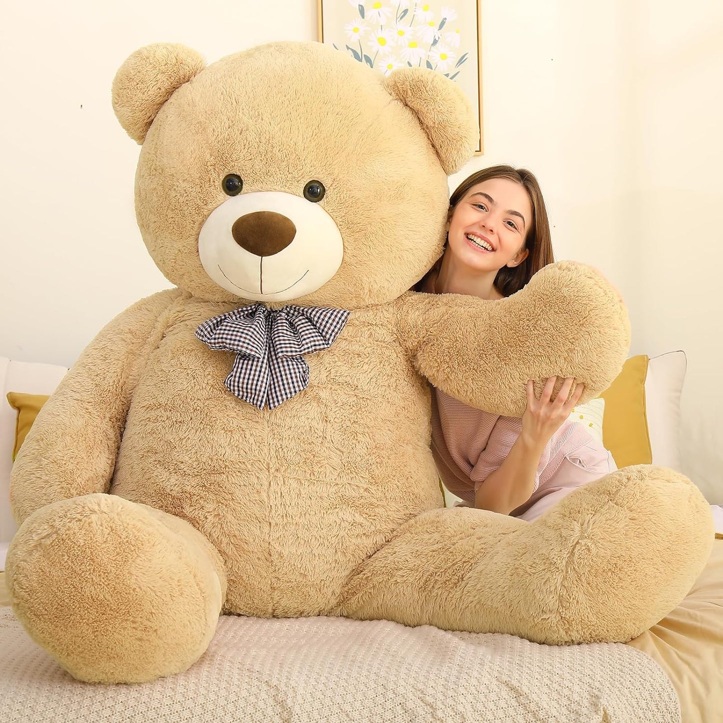 Life Size Teddy Bear Plush Toy, Brown, 6 FT - MorisMos Stuffed Animals