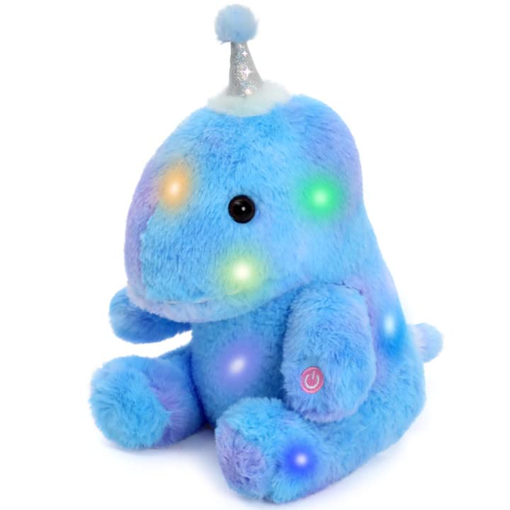 Light Up Dinosaur Stuffed Animal Toy, 14 Inches