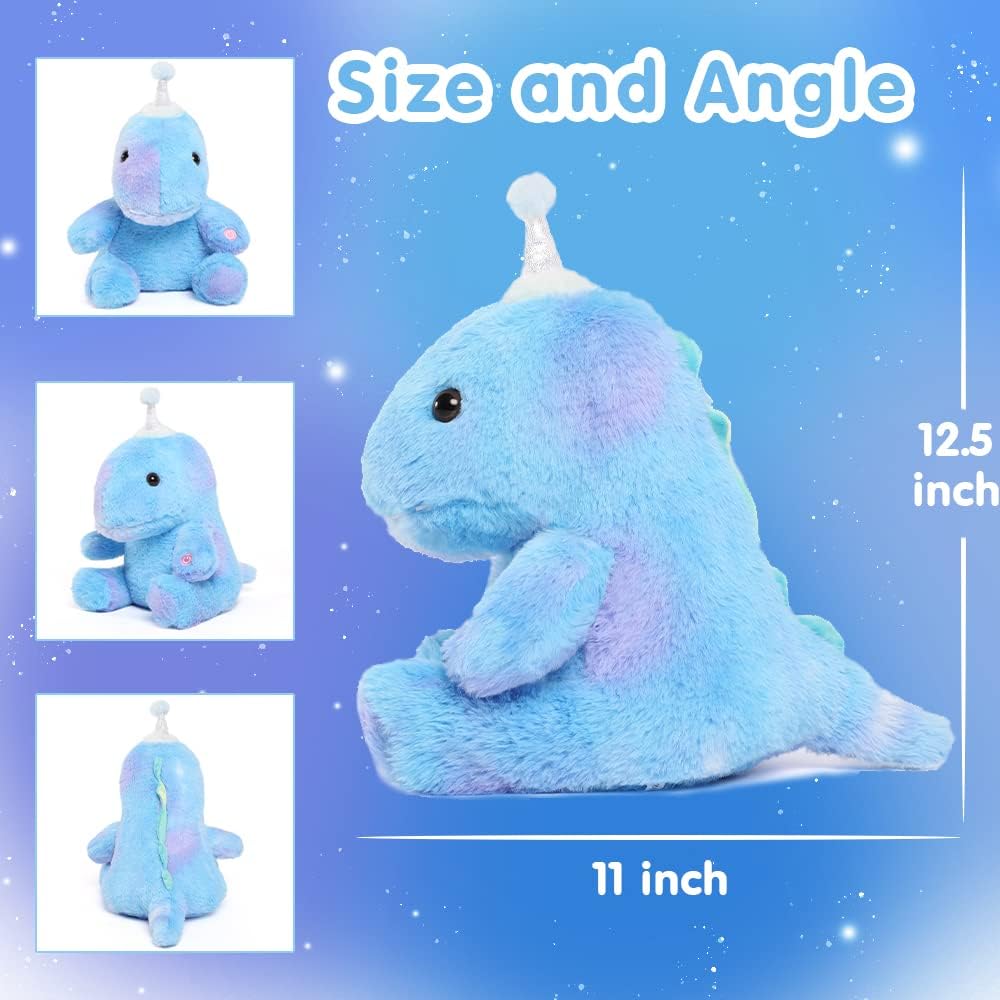 Light Up Dinosaur Stuffed Animal Toy, 14 Inches