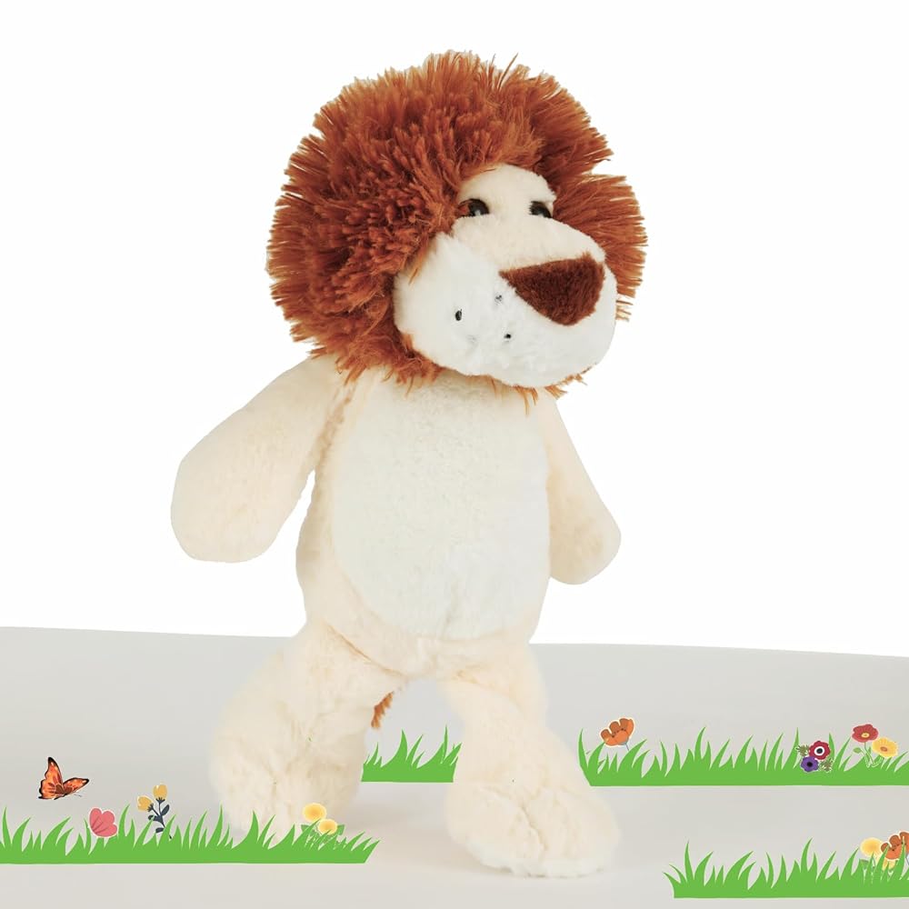 Lion Stuffed Animal Toy, 11 Inches