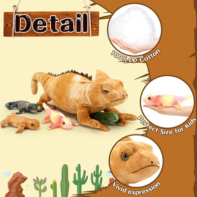 Lizard Stuffed Animal Toy, 26.8 Inches - MorisMos Stuffed Animals