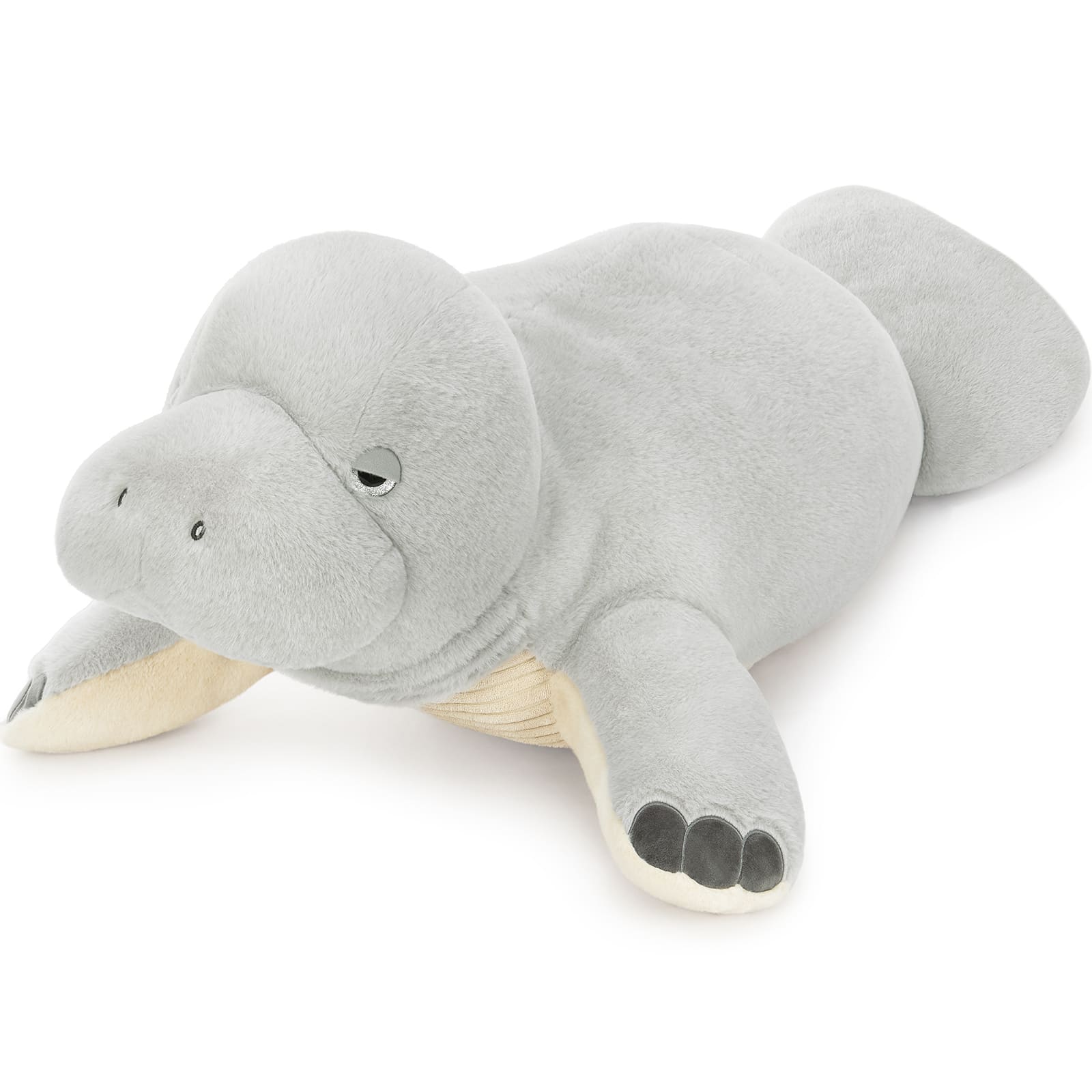 Manatee Stuffed Animals Sea Cow Plush Toys, Grey, 47 Inches