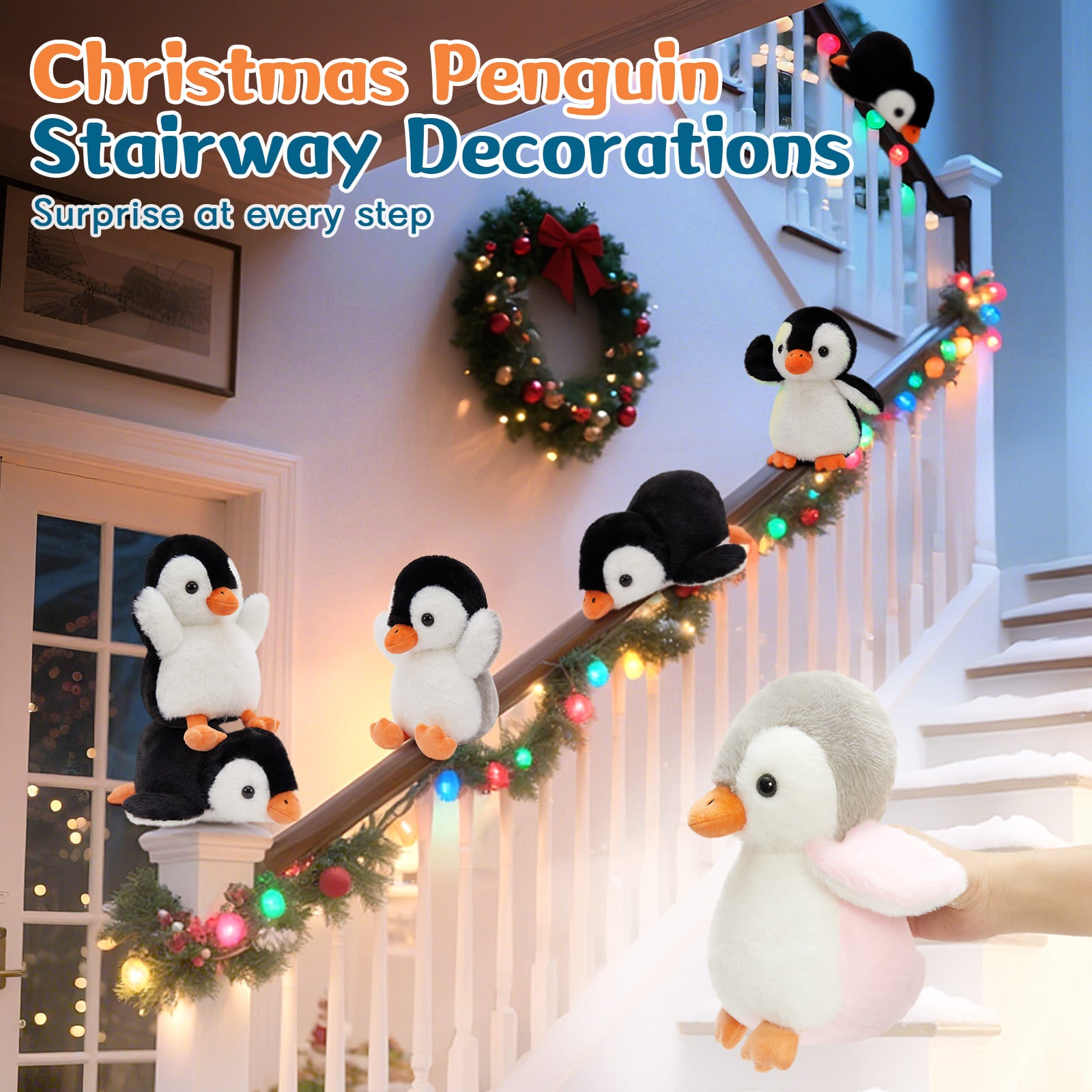 Mini Penguin Stuffed Animals Cute Penguin Babies, 8 Inches