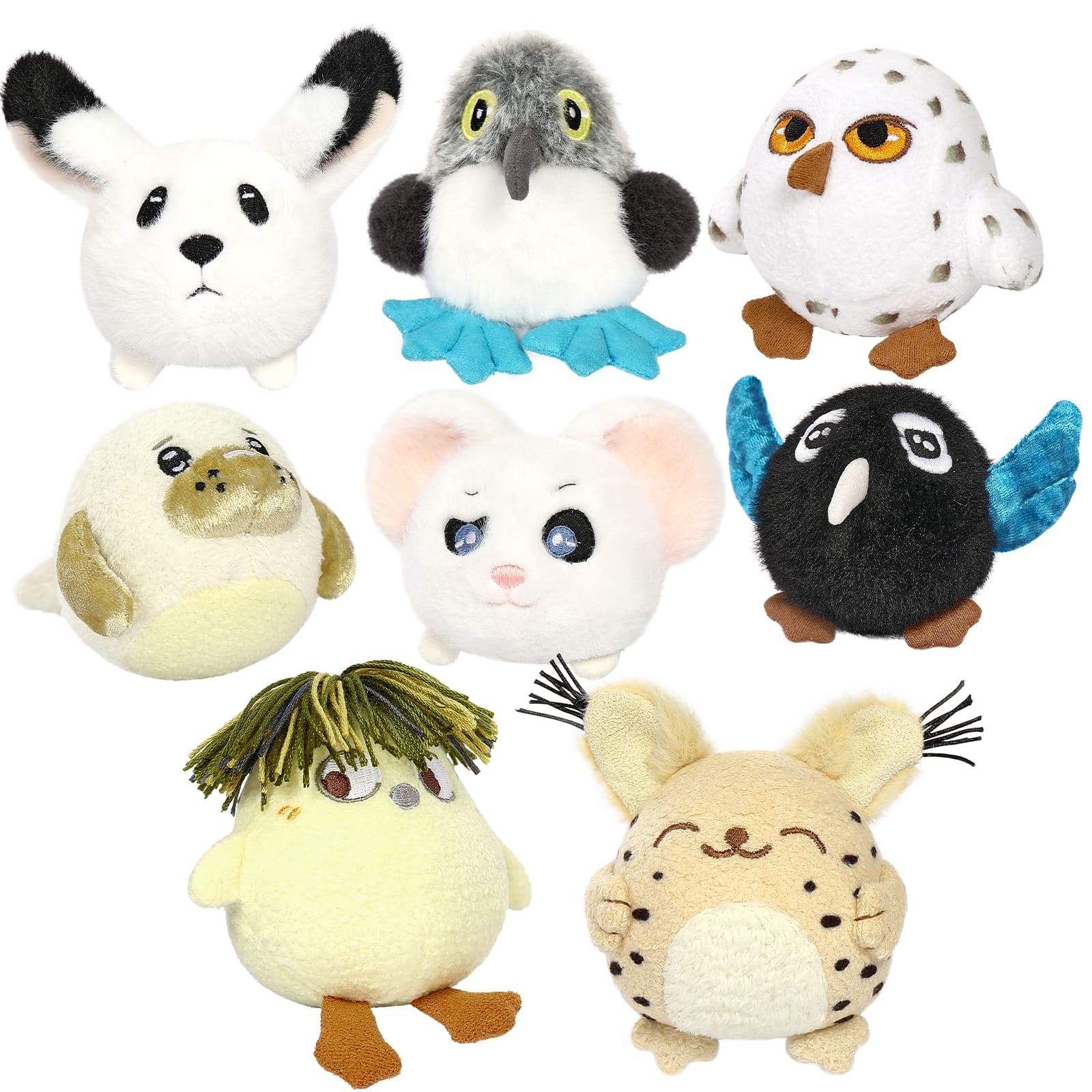 Mini Elf Animal Plush Toy Stuffed Animals, 3.5 Inches