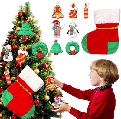8 Pack Christmas Stocking Plush Toy Set - MorisMos Plush Toys On Sale