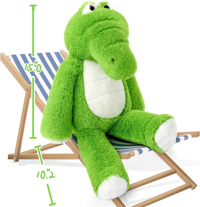 Alligator Stuffed Animal, 24 Inches, Green - MorisMos Plush Toys On Sale