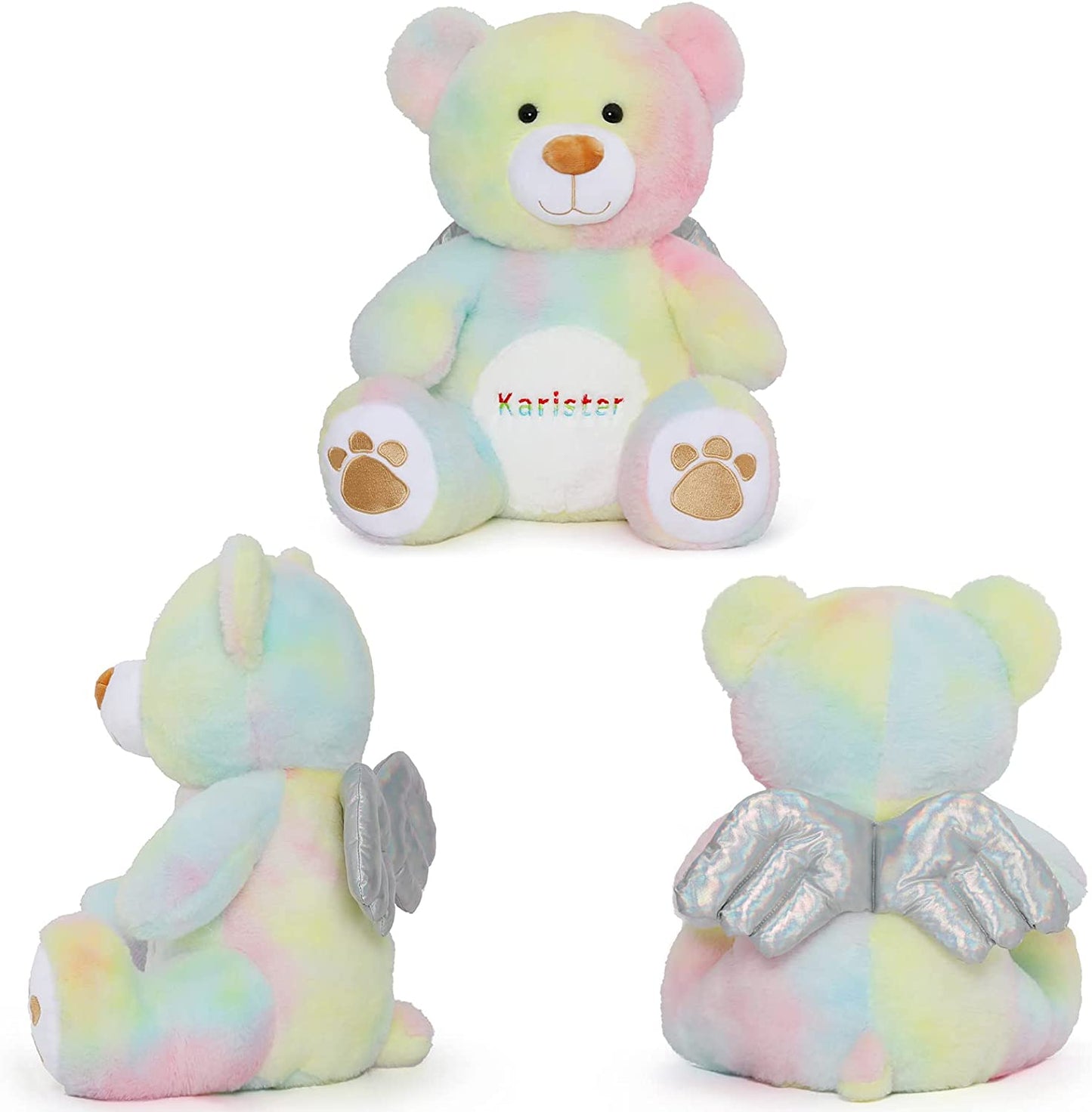 Angel Teddy Bear Plush Toy with Wings, 15.4 Inches - MorisMos Stuffed Animals