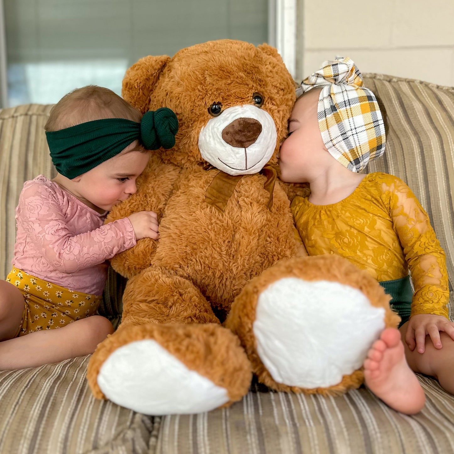 Giant Teddy Bear Plush Toy, Dark Brown, 35.4/51 Inches - MorisMos Plush Toys