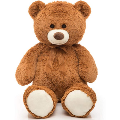Giant Teddy Bear Plush Toy, Dark Brown, 35.4/51 Inches - MorisMos Plush Toys