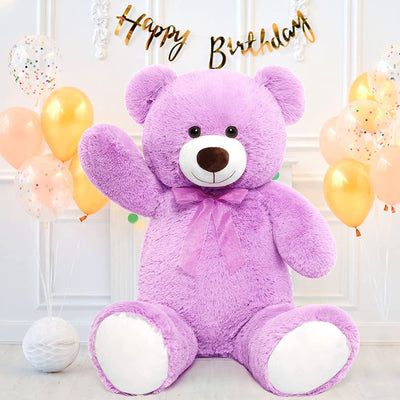 Giant Teddy Bear Plush Toy, purple, 35.4/51 Inches - MorisMos Plush Toys