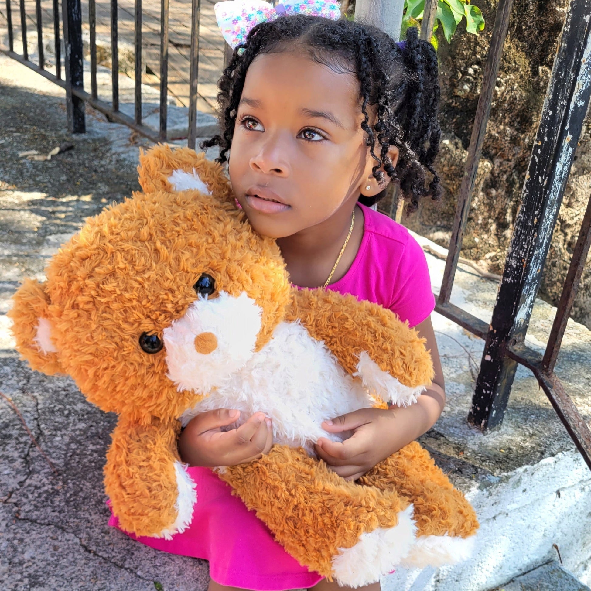Teddy Bear Stuffed Animal Toy, 20.5 Inches, Brown