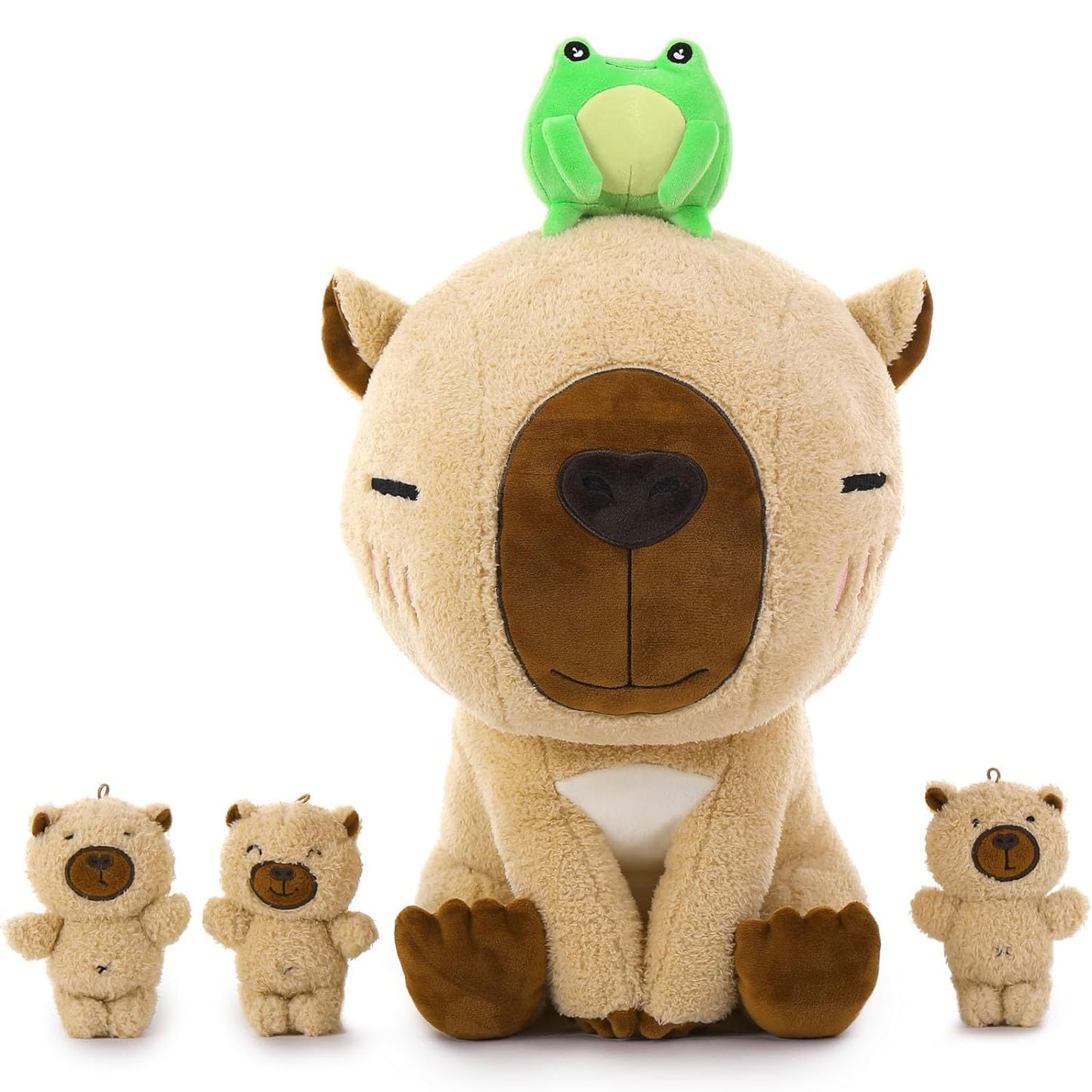 MorisMos Stuffed Animals - Capybara Stuffed Animals - Capybara Plush Toys - 21 Inches Stuffed Capybara - Big Capybara Plush Doll - Capybara Cushion Pillow - Mini Capybara Plushies - Capybara Babies Plush - Birthday Easter Graduation Christmas Baby Shower Gift - Stuffed Animals Deals - Free Shipping Worldwide