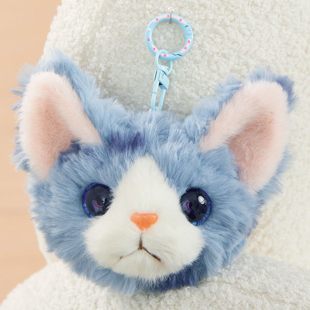 Kawaii Cat Plush Keychains - Student's Backpack Charms - Girls' Bag Furry Accessories - Party Favors for Children, Adults - Wedding Gift for Guests - Gift for Cat Lovers