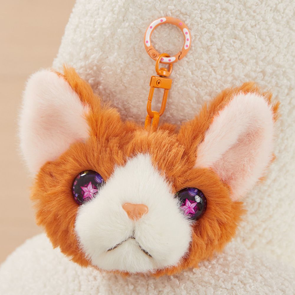 Kawaii Cat Plush Keychains - Student's Backpack Charms - Girls' Bag Furry Accessories - Party Favors for Children, Adults - Wedding Gift for Guests - Gift for Cat Lovers