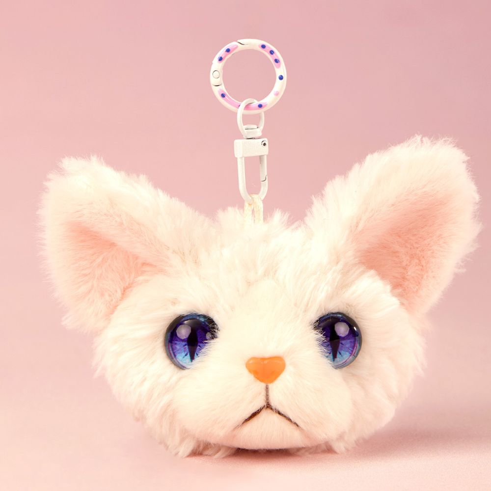 Kawaii Cat Plush Keychains Backpack Charms Bag Furry Accessories