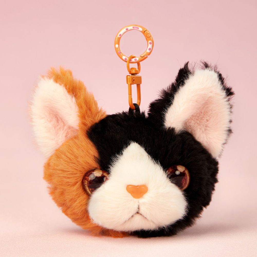 Kawaii Cat Plush Keychains Backpack Charms Bag Furry Accessories