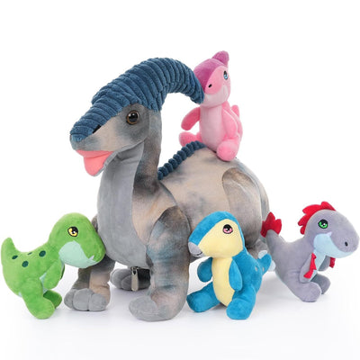 Parasaurolophus Dinosaur Plush Toy Set, 22 Inches - MorisMos Stuffed Animals