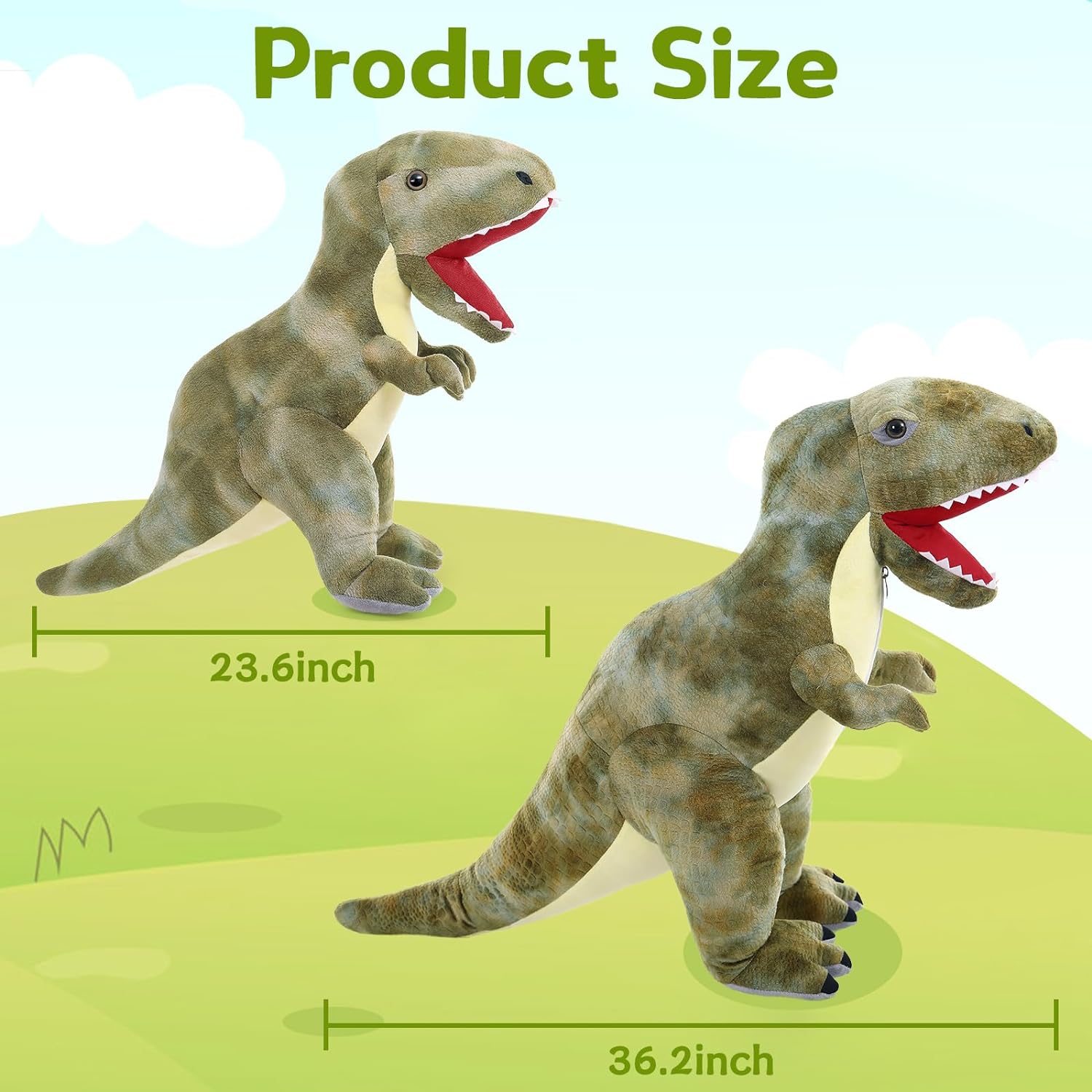 Dinosaur T-Rex Plush Toys, 24/36 Inches