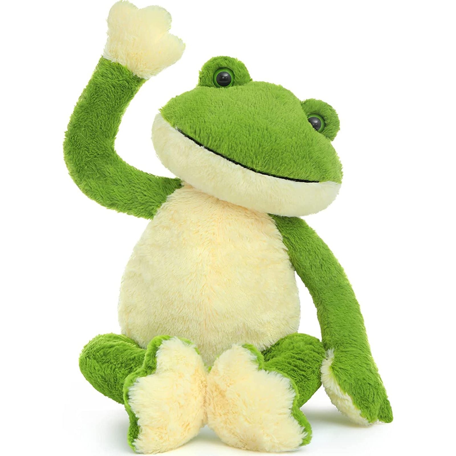 Frog Stuffed Animals Frog Plush Toys, Green/Pink, 24 Inches