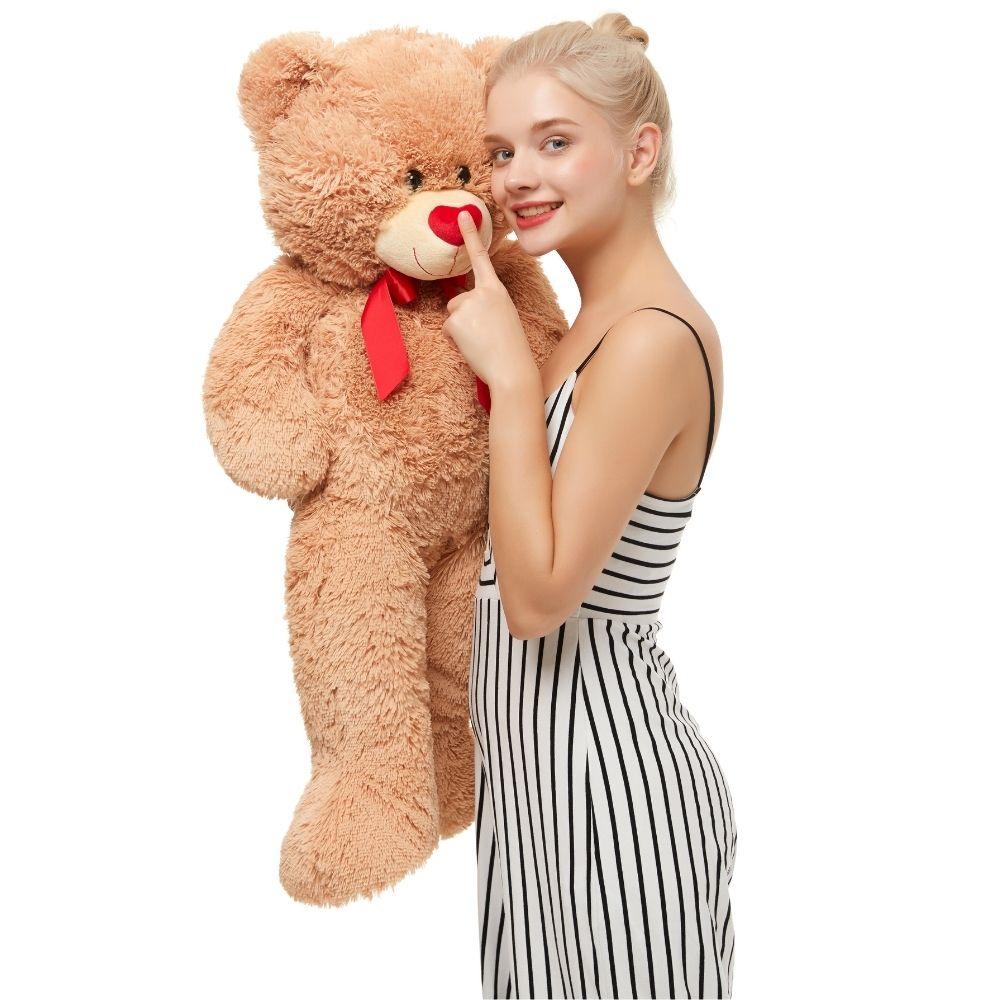 Gaint Teddy Bear Stuffed Animal Toy, Brown, 39 Inches - MorisMos Stuffed Animals