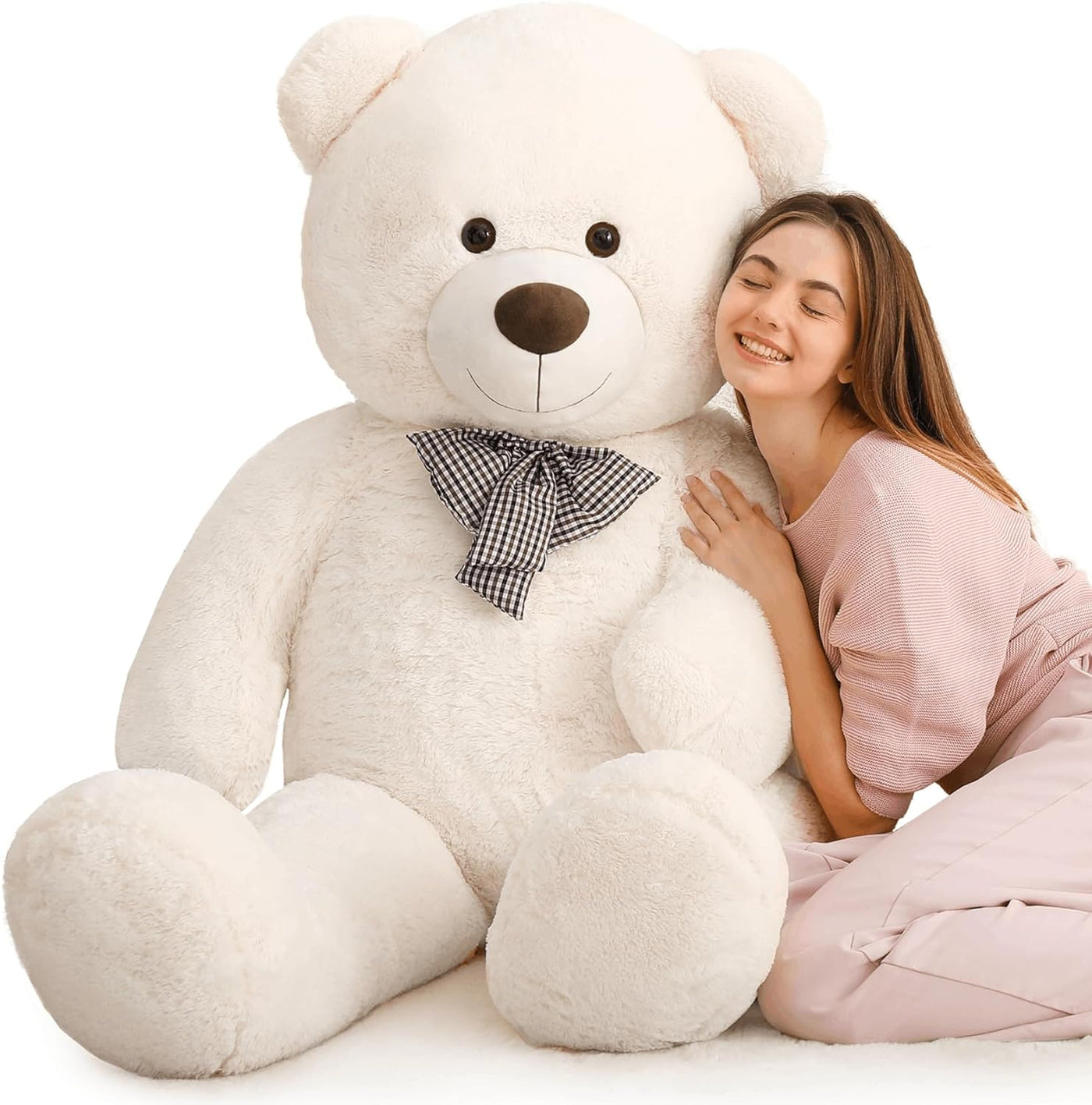 Giant Teddy Bear Stuffed Animal Toy, Beige, 59 Inches - MorisMos Plush Toys