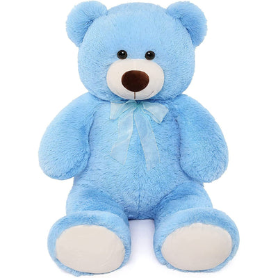 Giant Teddy Bear Plush Toy, Blue, 35.4/51 Inches - MorisMos Plush Toys