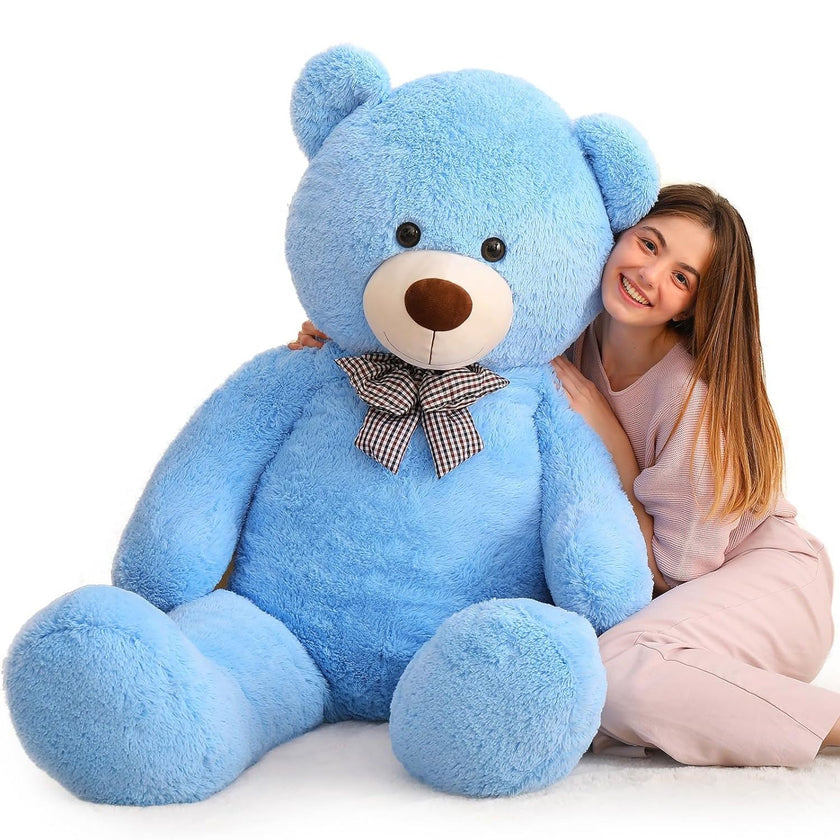 Giant Teddy Bear Stuffed Toy, Blue, 39/47/55/59 Inches
